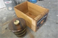 Wooden Apple Crate / Ice Bucket
