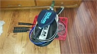 BOX OF TENNIS RACKETS