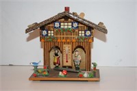 Wooden Swiss Music Box with Dancers