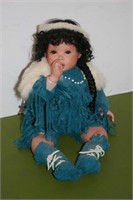 Native American Porcelain Doll by Linda