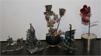 Selection of Pewter & Metal Décor includes