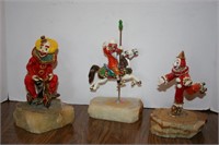 Ron Lee Clown Figurines (lot of 3)