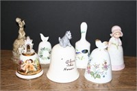 Selection of China Bells (lot of 7)