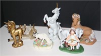 Unicorn Figurines (lot of 6) one is Andrea