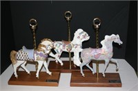 PJ's Carousel Collection Sculptures (lot of 3)