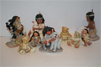 Native American Figurines- (lot of 10)