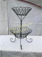 2 tiered wire fruit/produce basket