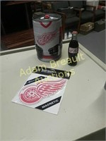 Three pieces Detroit Red Wings memorabilia