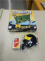 U of M Connect Four and Uno games