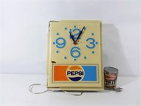 Horloge Pepsi vintage fonctionnelle