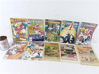 10 comics Marvel dont vintage en papier