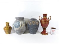 4 vases décoratifs