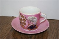 Mustache Cup with Saucer made in Germany