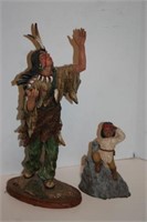 American Indian Statues (lot of 2)