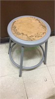 One metal stool with adjustable height legs 18 to