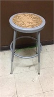 aOne metal stool with adjustable height legs 18 to