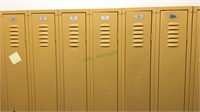 Group of 6 steel lockers, No 530-535, Republic