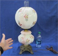 antique double globe lamp