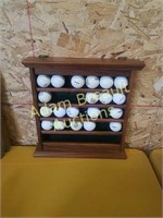 2 X 13 X 14 wood hanging golf ball display