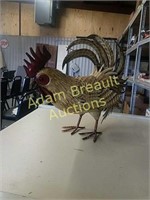 15 inch metal chicken figure