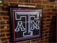 Lighted Texas A & M Sign