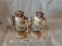 Pair of Old Oil Lanterns