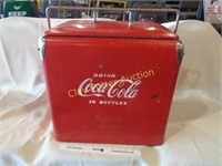 Vintage Coca Cola Drink Cooler w/Lid