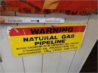 Standard Oil Warning Sign - Metal