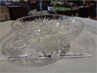Large Vintage Cut Glass Bowl