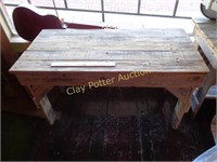 Hand Made Barn Wood Bench / Table