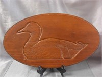 Wood Carved Duck Wall Art
