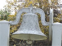 ANTIQUE CAST IRON "SCHOOL" BELL