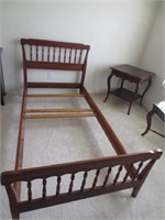 Henkel Harris Black Cherry Twin Bed Frame