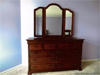 Cherry Finish Vanity Dresser