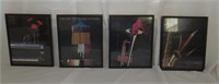 Set Of 4 Musical Framed Pictures