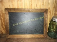 Antique slate double sided chalkboard
