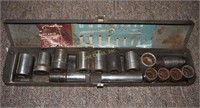 Approx 15 Large Size 1/2” Drive Assorted Sockets