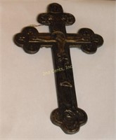 Vintage Ornate 9” Bronze Religious Crucifix