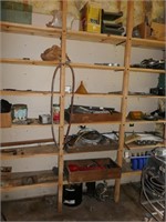 CONTENTS OF WOOD SHELVES