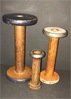 Antique Wooden Thread Spools