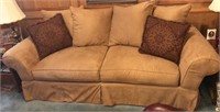 Dark Gold Designer Couch with Scatter Cushion