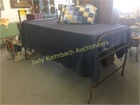Antique twin size iron bed frame