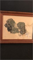 Paul Wood 1940 Painting in Wooden Frame