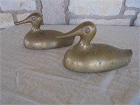 Pair Brass Ducks