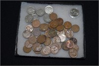Coin lot incl. 6 buffalo head nickels & wheat