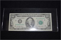 1977 $100 bill