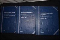 3 partially filled books - Washington Quarters