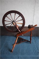 Spinning Wheel with Sewing Supplies