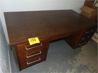Wood and Metal Office Desk