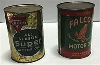 Conoco & Falcon Oil Cans